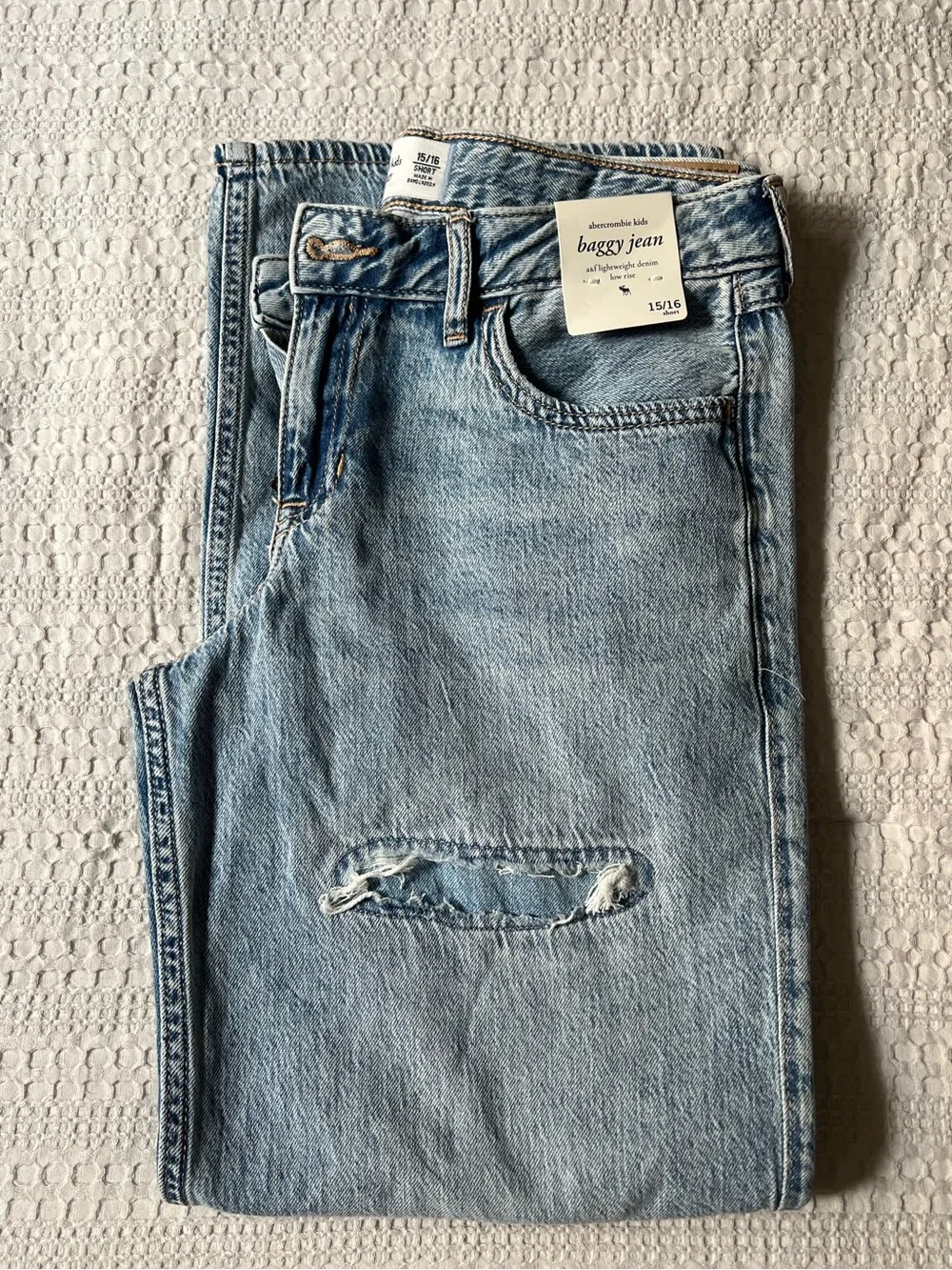 Abercrombie kids Light Blue Distressed girls Jeans -